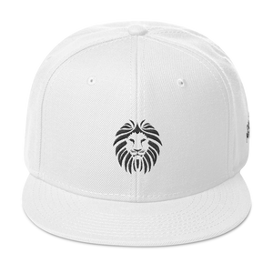 RLM Flat Embroidered White Snapback Hat